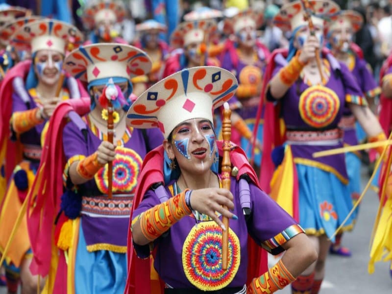 Desfile del Carnaval de Negros y Blancos en Pasto.